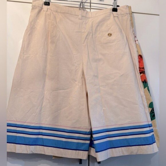 NWT Size 6 - Anthropologie Cotton Tea Towel Wrap Bermuda Shorts (NWT US$ 128) - Picture 9 of 15